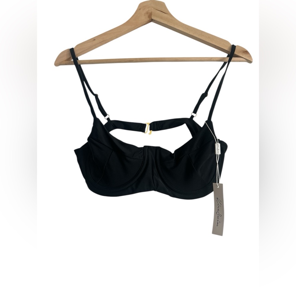 Kira Swim Black Bikini Top NWT